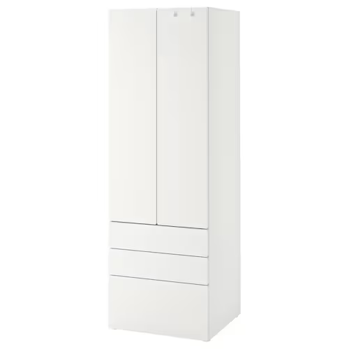 TỦ QUẦN ÁO 3 NGĂN KÉO SMÅSTAD / PLATSA IKEA - TRẮNG 60x42x181 cm