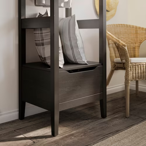 TỦ QUẦN ÁO MỞ IDANÄS IKEA - NÂU SẪM 59x211 cm