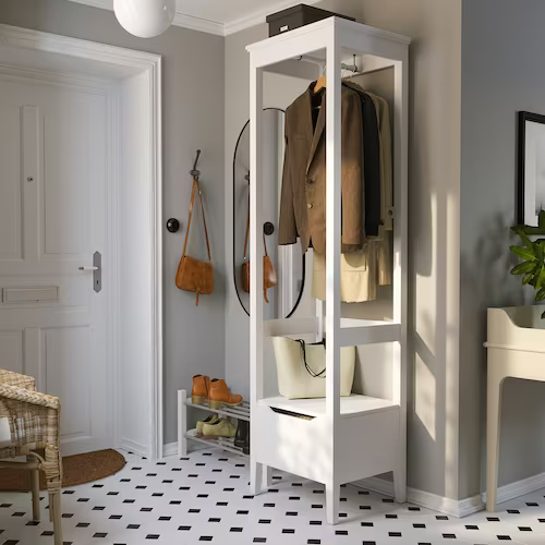 TỦ QUẦN ÁO MỞ IDANÄS IKEA - TRẮNG 59x211 cm