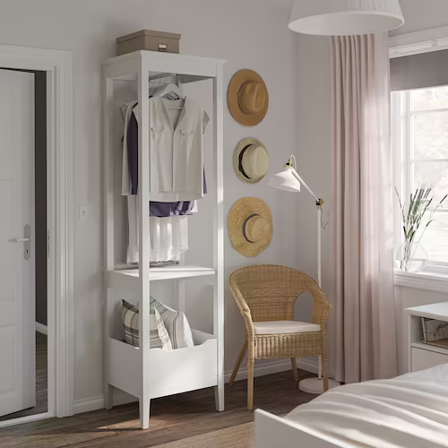 TỦ QUẦN ÁO MỞ IDANÄS IKEA - TRẮNG 59x211 cm