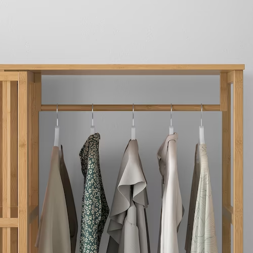 TỦ QUẦN ÁO MỞ CÁNH LÙA NORDKISA IKEA - TRẮNG 120x186 cm