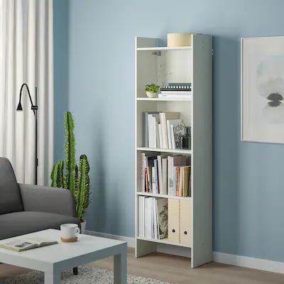 TỦ SÁCH BAGGEBO IKEA CAO - TRẮNG 50x25x160 cm