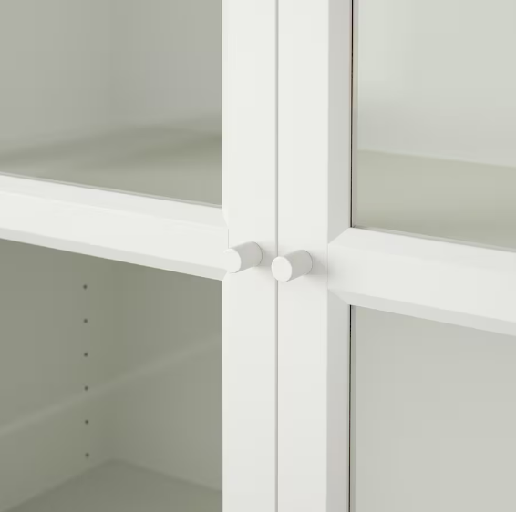 TỦ SÁCH CÓ CỬA KÍNH BILLY / OXBERG IKEA - TRẮNG 160x30x202 cm