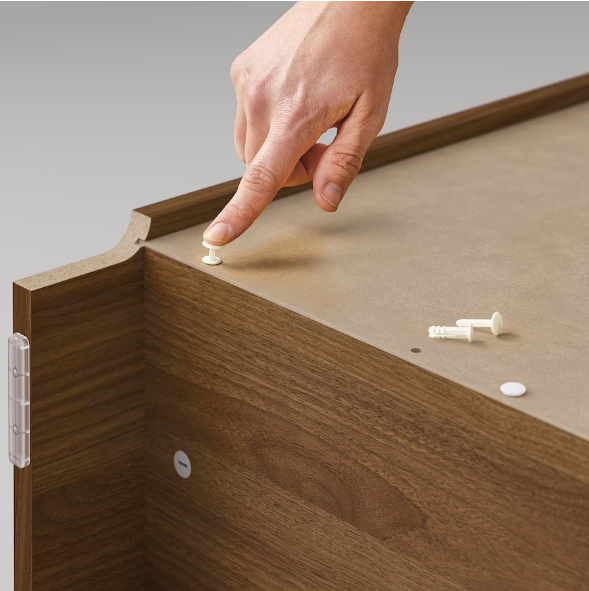 TỦ SÁCH CÓ CỬA KÍNH BILLY / OXBERG IKEA - MÀU NÂU 80x30x202 cm