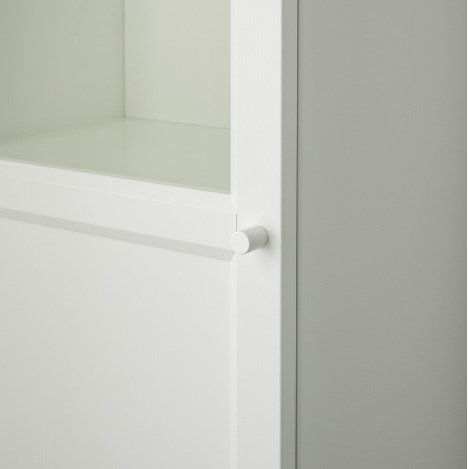 TỦ SÁCH CÓ CỬA KÍNH BILLY / OXBERG IKEA - TRẮNG 40x30x202 cm