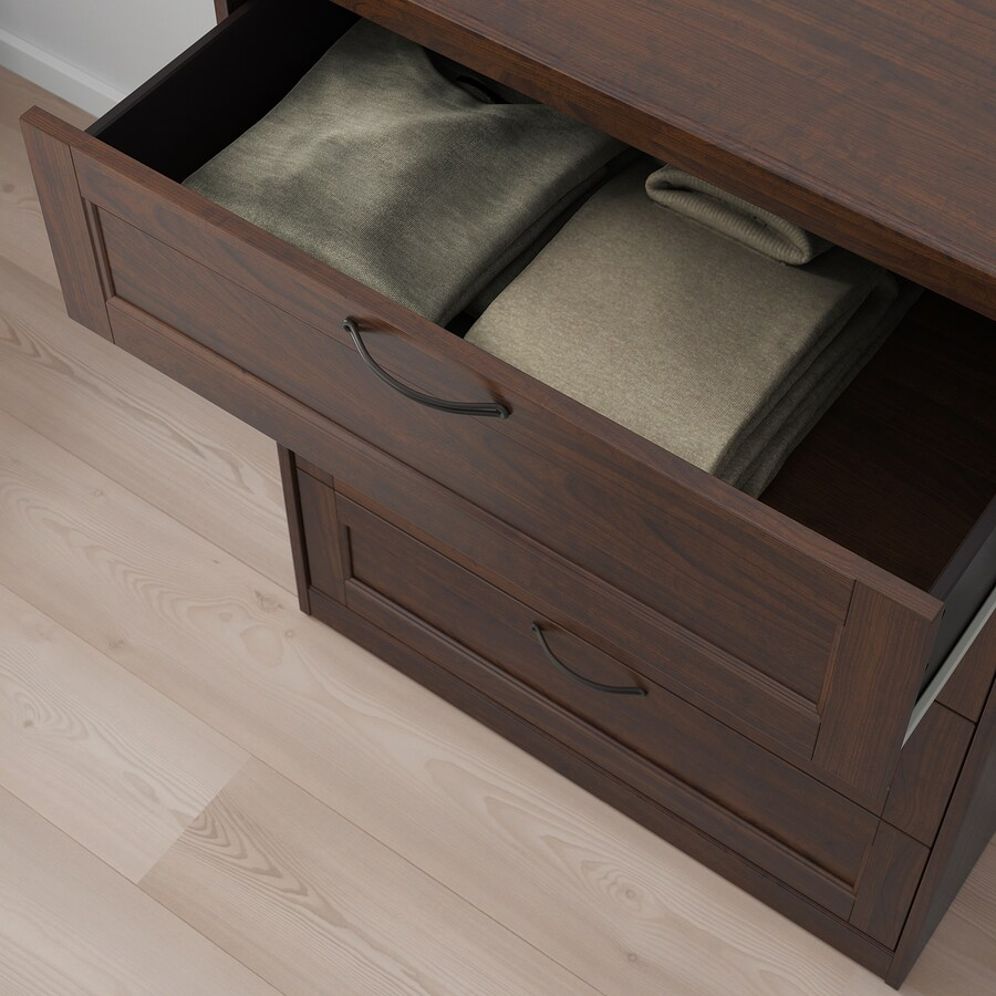 TỦ 4 NGĂN KÉO SONGESAND IKEA - NÂU 82x104 cm