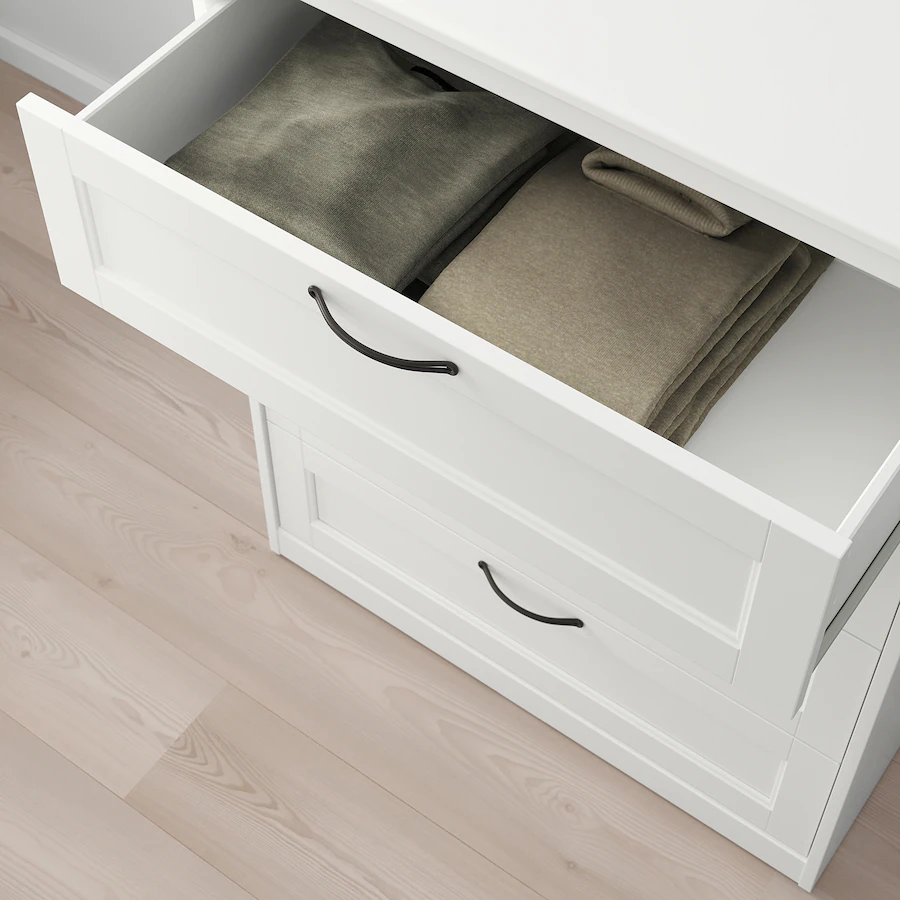 TỦ 4 NGĂN KÉO SONGESAND IKEA - TRẮNG 82x104 cm