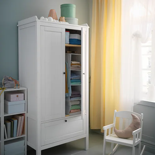 TỦ QUẦN ÁO TRẺ EM SUNDVIK IKEA - TRẮNG  80x50x172 cm