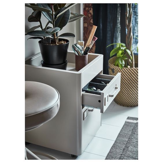 TỦ TÀI LIỆU NGĂN KÉO CÓ BÁNH XE IDÅSEN IKEA - BE 42x61 cm