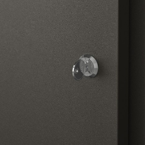 TỦ ĐỂ TÀI LIỆU CÓ CỬA TROTTEN IKEA - Màu than Antraxit 70x110 cm