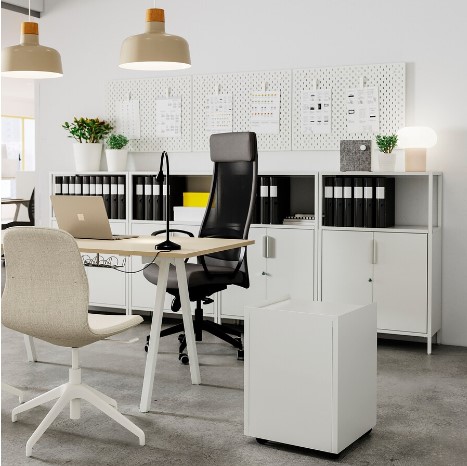 TỦ ĐỂ TÀI LIỆU CÓ CỬA TROTTEN IKEA - TRẮNG 70x110 cm