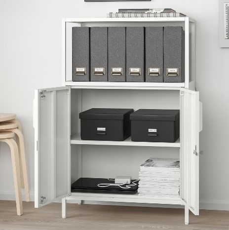 TỦ ĐỂ TÀI LIỆU CÓ CỬA TROTTEN IKEA - TRẮNG 70x110 cm