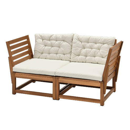 TỰA LƯNG CHO GHẾ SOFA MÔ ĐUN NGOÀI TRỜI NÄMMARÖ IKEA - NÂU NHẠT 60x56 cm