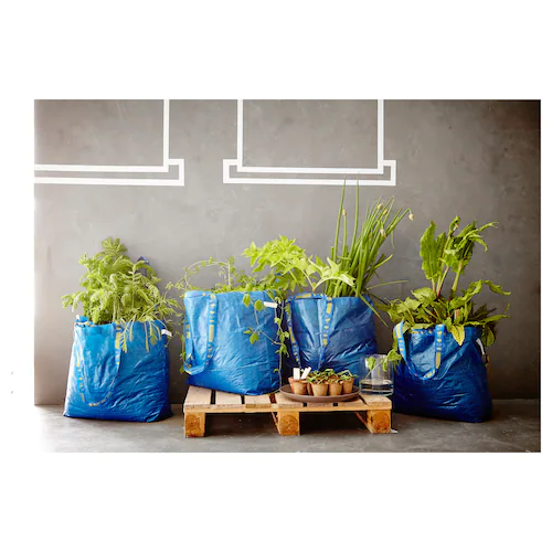 TÚI LƯU TRỮ VẬN CHUYỂN FRAKTA IKEA -XANH LAM 45x18x45 cm/36 L