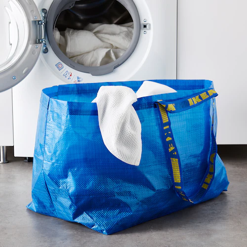 TÚI LƯU TRỮ VẬN CHUYỂN FRAKTA IKEA -XANH LAM 55x37x35 cm / 71 L