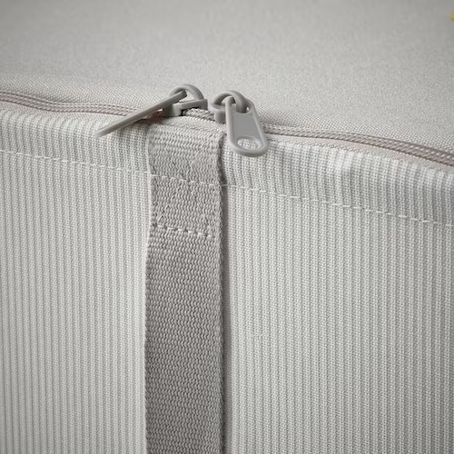 TÚI HỘP ĐỰNG ĐỒ HEMMAFIXARE IKEA - SỌC KẺ XÁM 44x51x19 cm