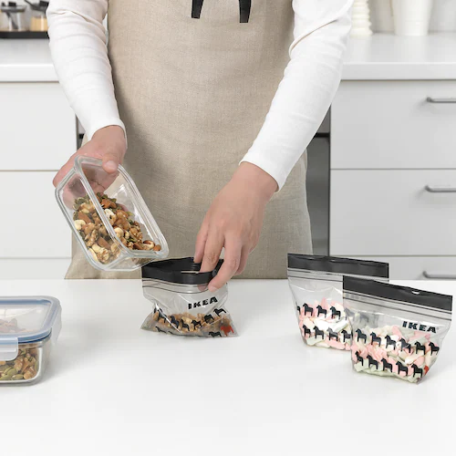 HỘP TÚI ZIP LOCK ISTAD IKEA - ĐEN 0,3 L