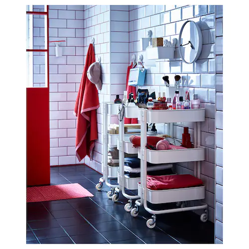 XE ĐẨY RÅSKOG IKEA - TRẮNG 35x45x78 cm