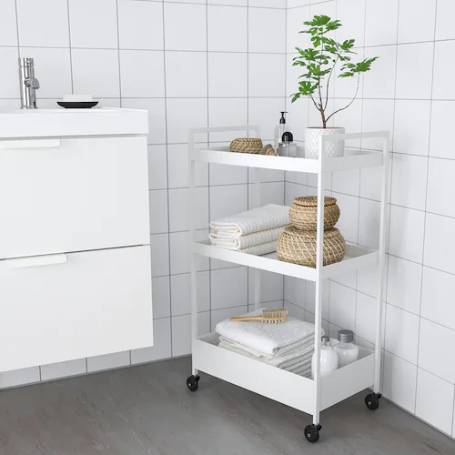 XE ĐẨY NISSAFORS IKEA - TRẮNG 50,5x30x83 cm