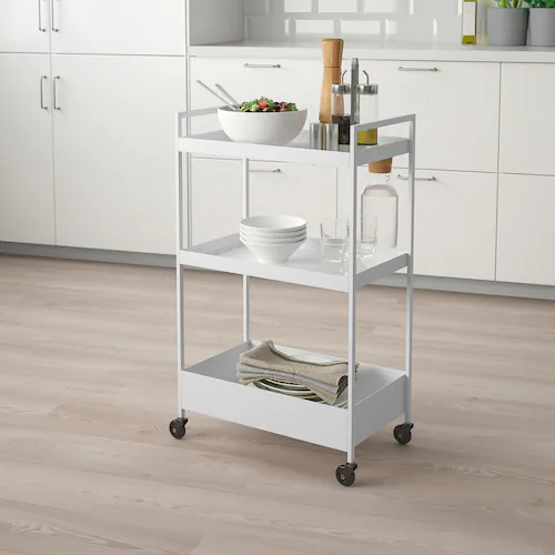 XE ĐẨY NISSAFORS IKEA - TRẮNG 50,5x30x83 cm