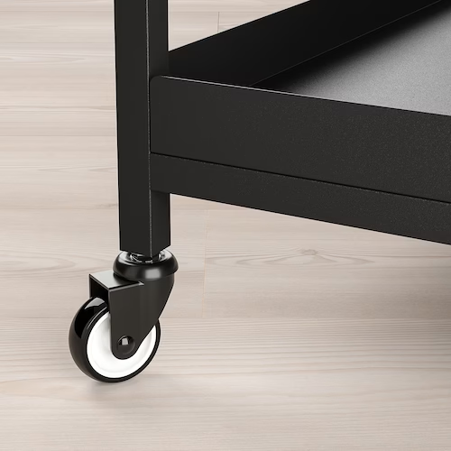 XE ĐẨY ĐỂ ĐỒ TROTTEN IKEA - ĐEN 80x40 cm
