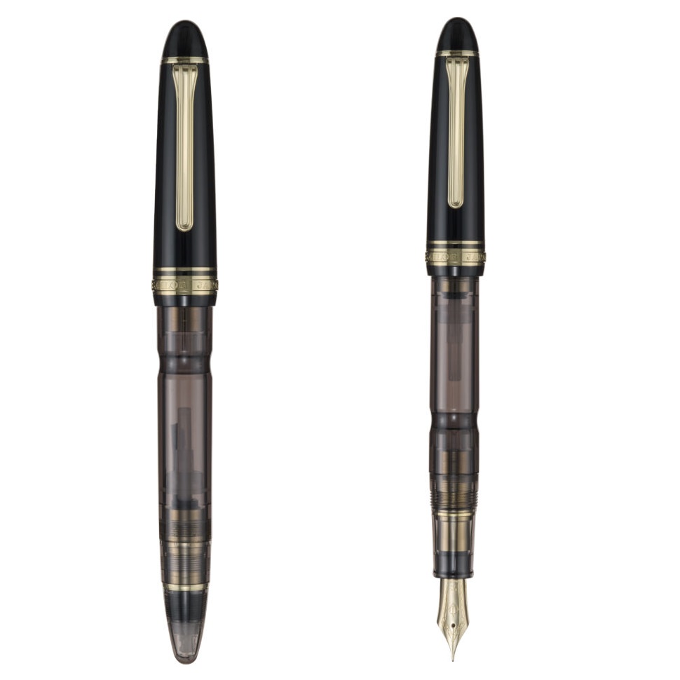 BÚT MÁY SAILOR 1911 REALO 18K GOLD TRIM BLACK