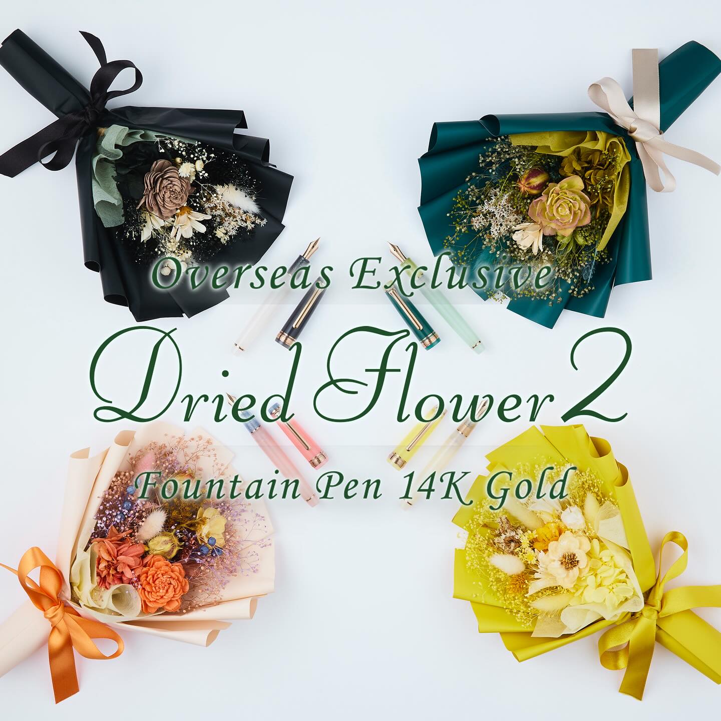 PG FOUNTAIN PEN SLIM FP 14K DRIED FLOWER #2 11-8630