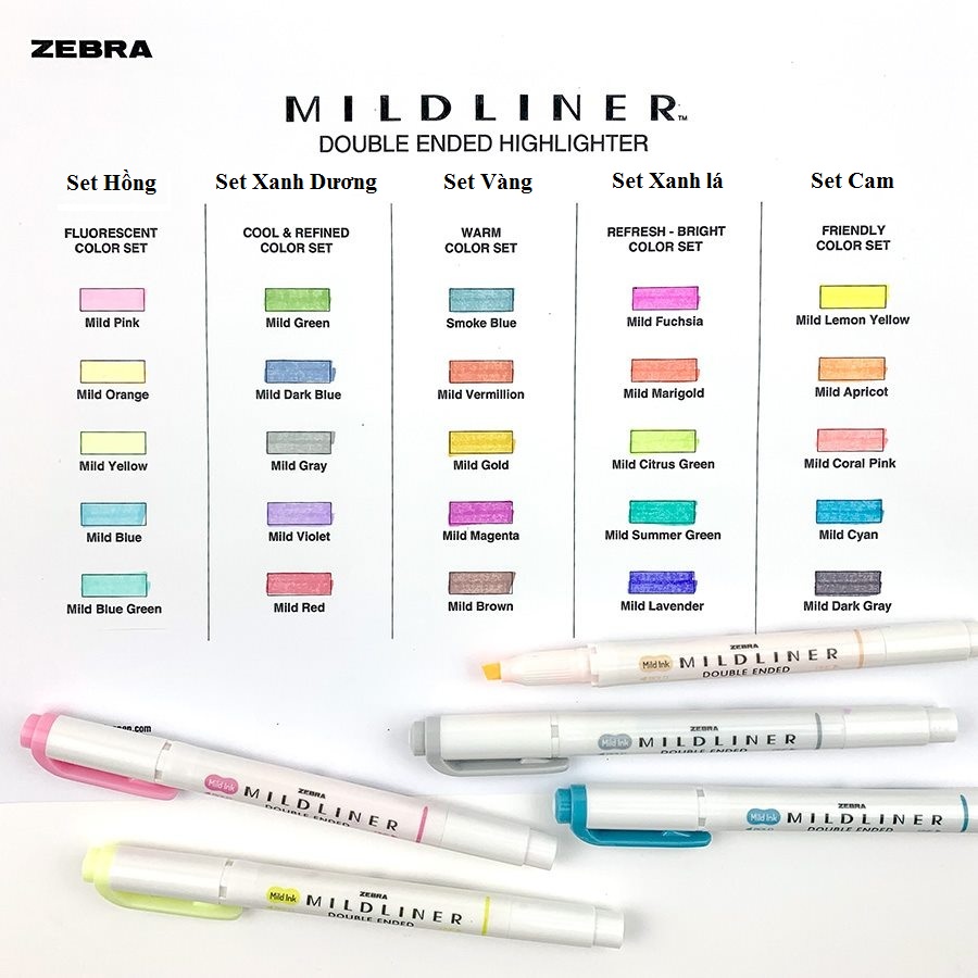 BÚT HIGHLIGHT ZEBRA MILDLINER