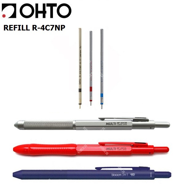 RUỘT BÚT BI OHTO ĐA NĂNG 0.7MM R-4C7NP