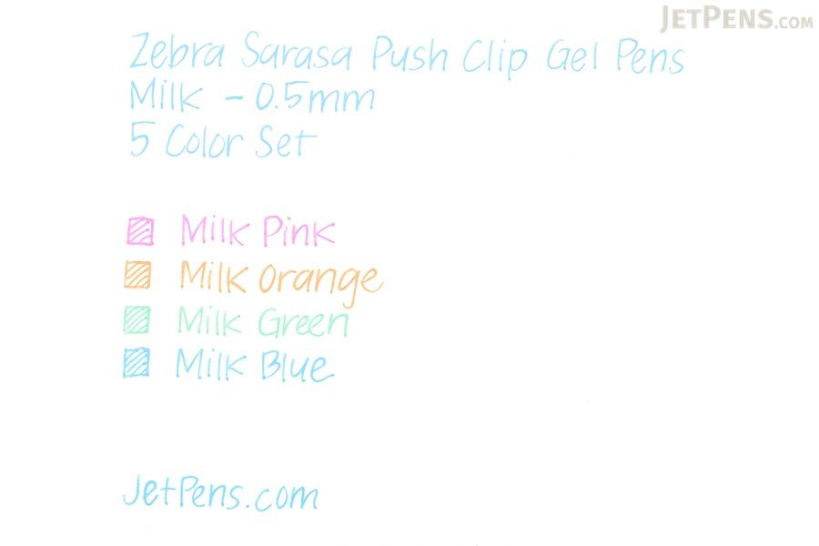 SET 3 BÚT ZEBRA SARASA CLIP MILKY