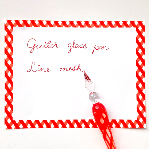 BÚT THỦY TINH TERANISHI GUITAR GLASS PEN LINE MESH GLALM