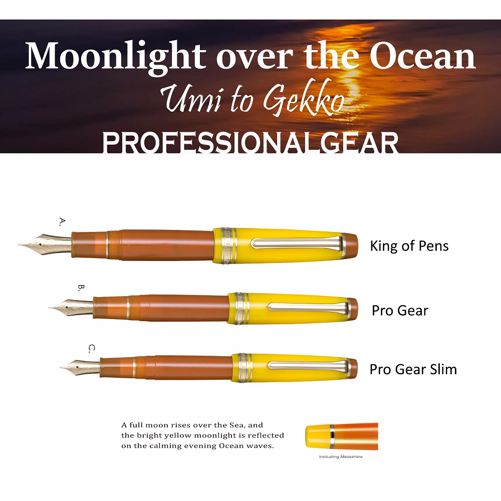 SAILOR PRO GEAR KOP MOONLIGHT OVER THE OCEAN 