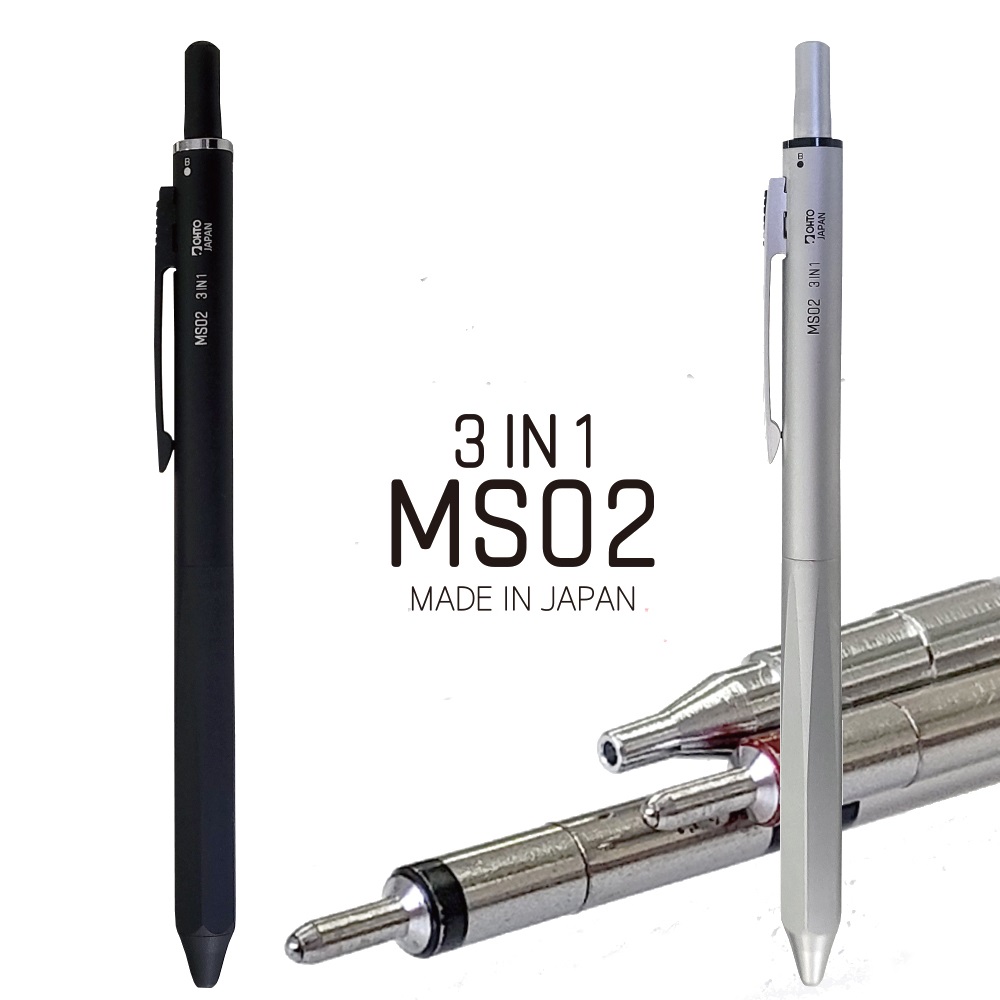 BÚT BI OHTO MULTI 3 IN 1 MS02