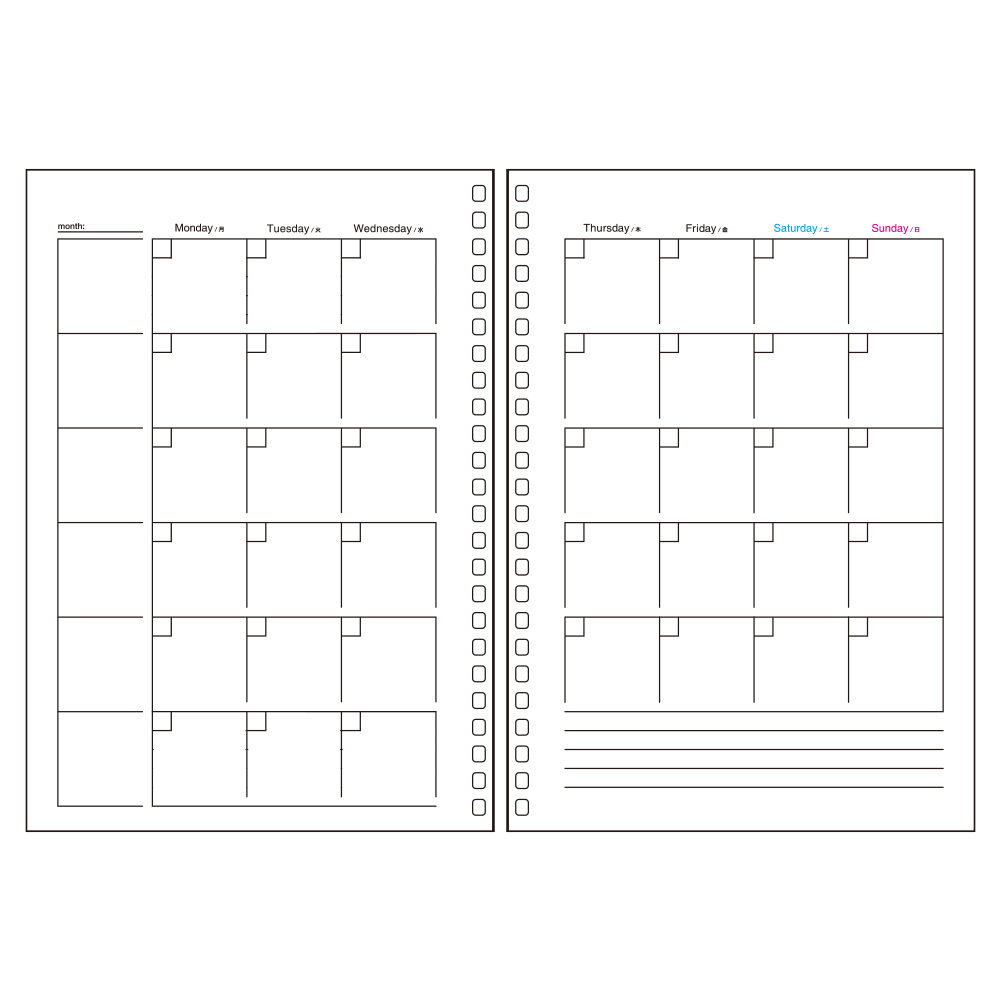 RUÔT SỔ A5 LIHIT LAB PLANNER N1650MP