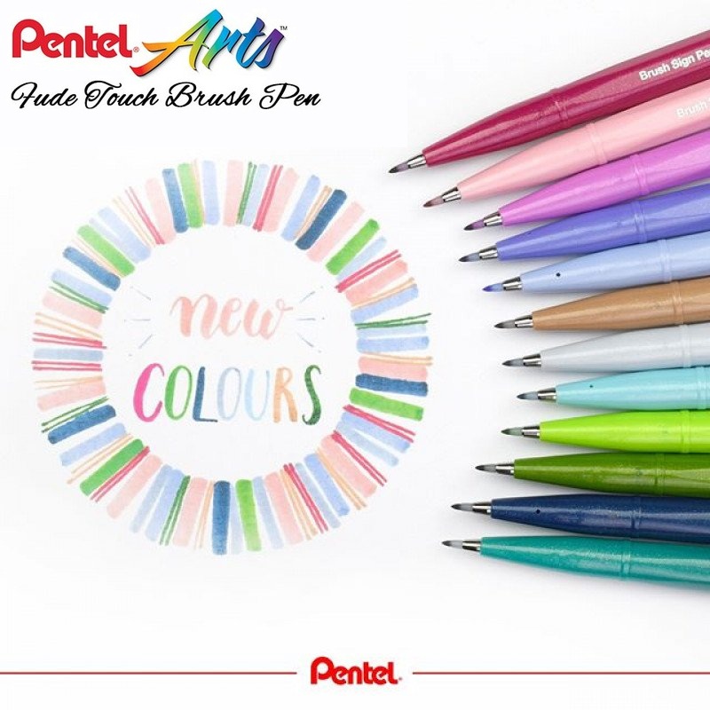 Pentel fude touch brush pen new colors Clearance