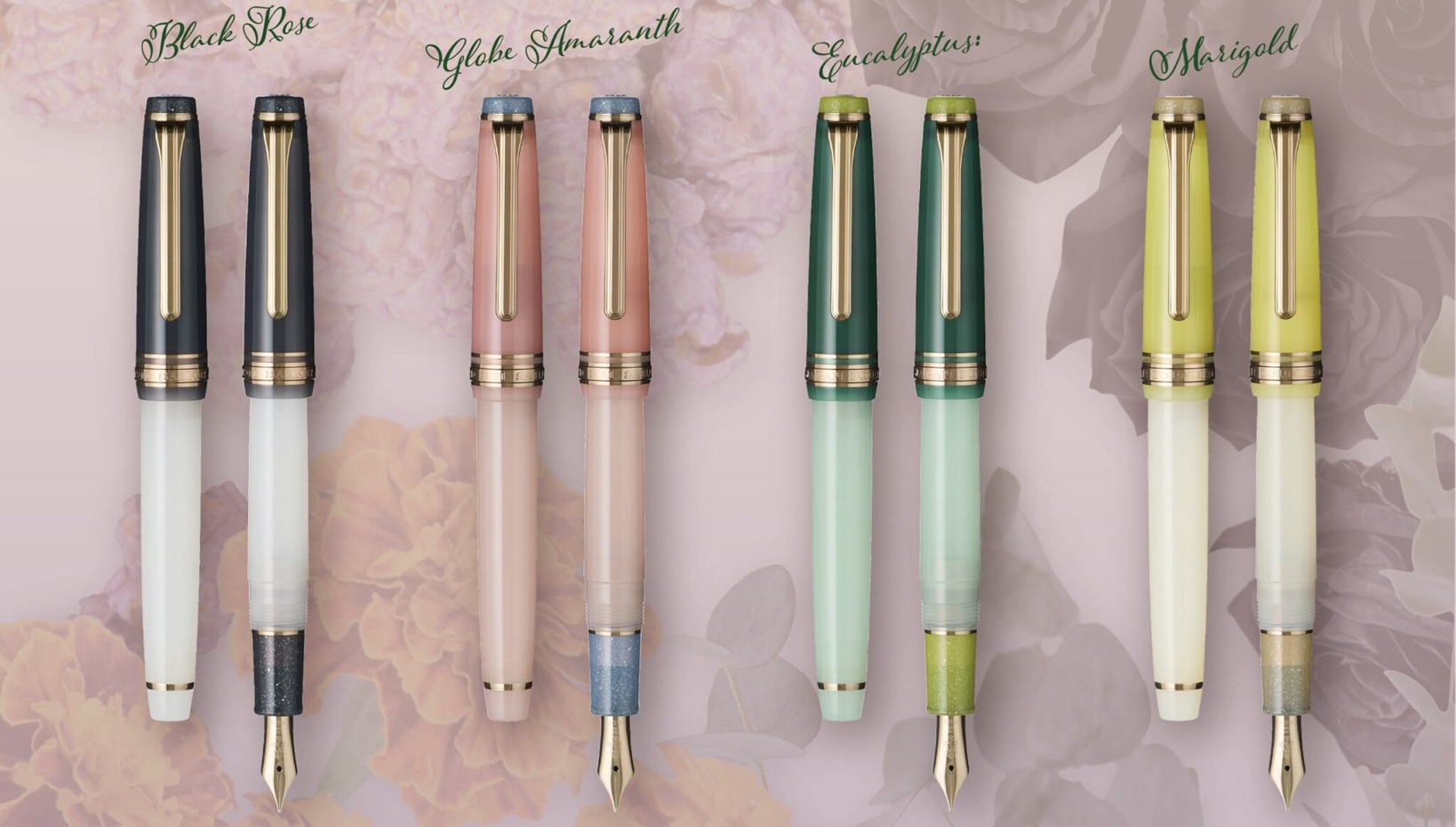 PG FOUNTAIN PEN SLIM FP 14K DRIED FLOWER #2 11-8630