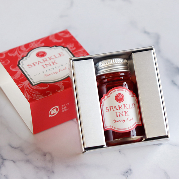 Mực viết Teranishi Guitar Sparkle-ink - Rubby Pink  12ml