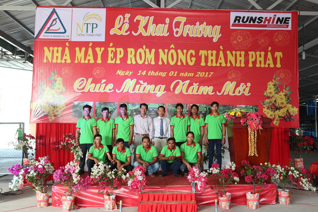 Ngày 14/01/2017: Lễ khai trương nhà máy ép rơm Nông Thành Phát tại Huyện Tiểu Cần, Trà Vinh. http://thvl.vn/?p=781434h