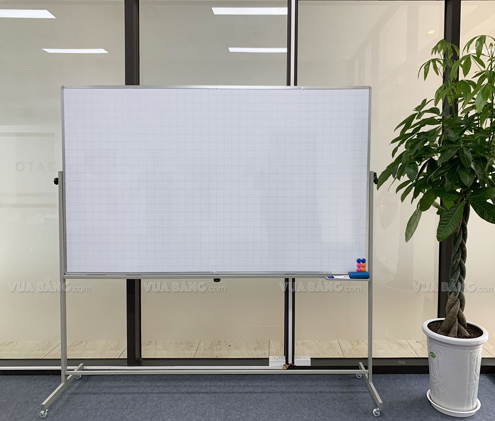 Bảng Từ Trắng Di Động 2 Mặt Lật