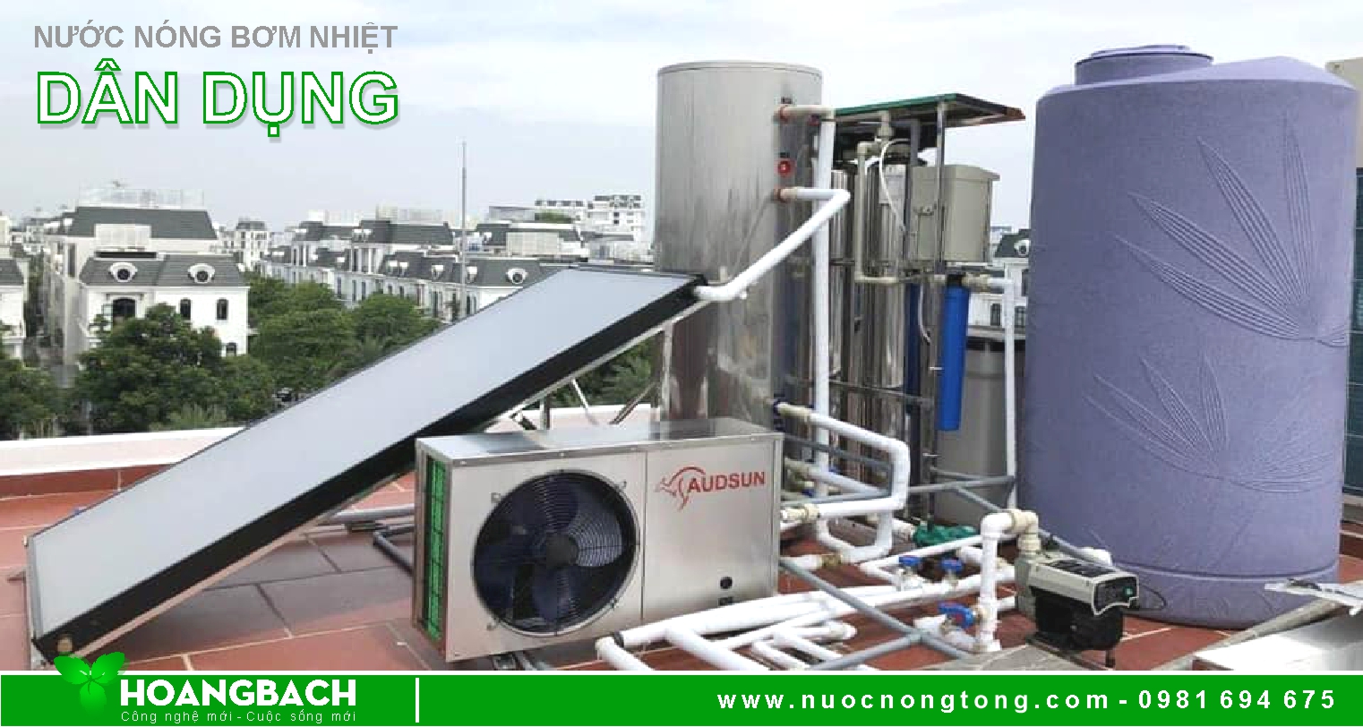 Máy bơm nhiệt Heatpump + Năng lượng mặt trời: Giải pháp tiết kiệm tối ưu