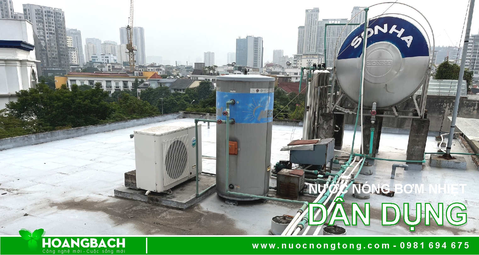 Máy nước nóng tổng bơm nhiệt là gì? Ưu nhược điểm và ứng dụng