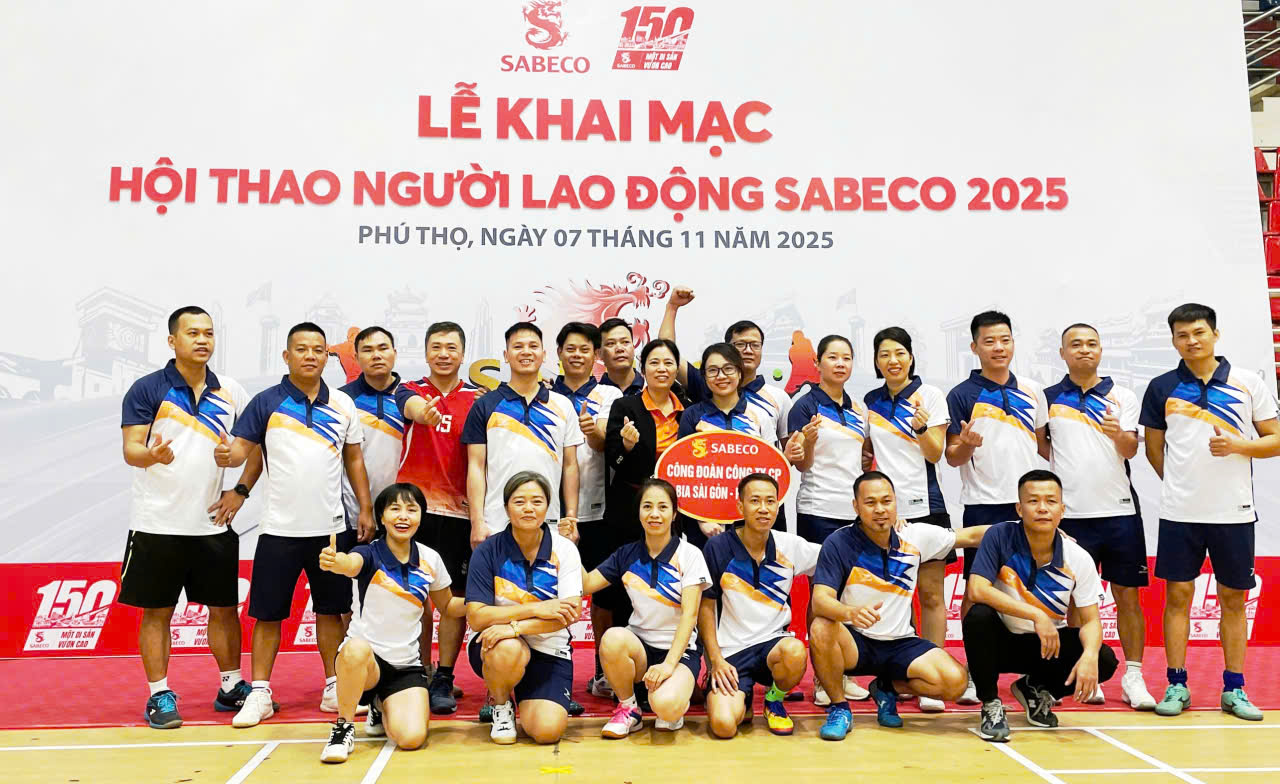 HỘI THAO NGƯỜI LAO ĐỘNG SABECO 2025 – HÀNH TRÌNH KẾT NỐI VÀ LAN TỎA TINH THẦN SABECO