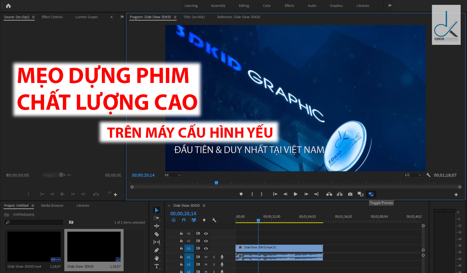 MẸO DỰNG PHIM CHẤT LƯỢNG CAO 2K/4K/8K TRÊN MÁY CẤU HÌNH YẾU