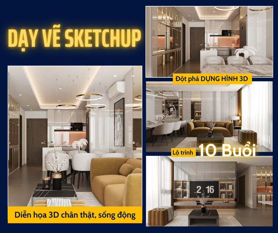 Dạy Vẽ SketchUp 3DKID: Lộ Trình 10 Buổi Đột Phá Dựng Hình 3D Đỉnh Cao