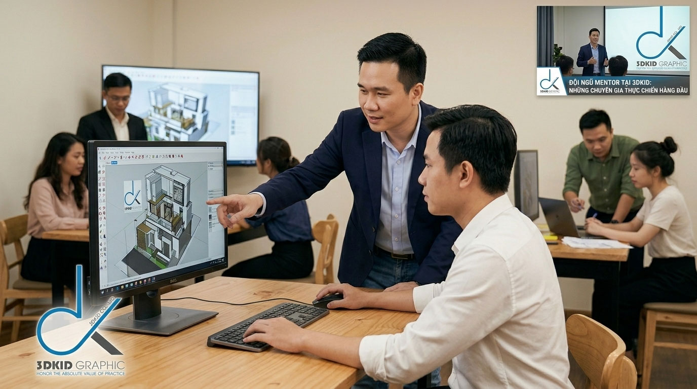 Mentor 3DKID – Đội ngũ chuyên gia thực chiến đồng hành 24/7