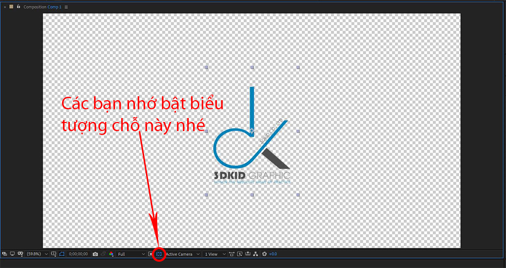 xuất file không nền trong after effect