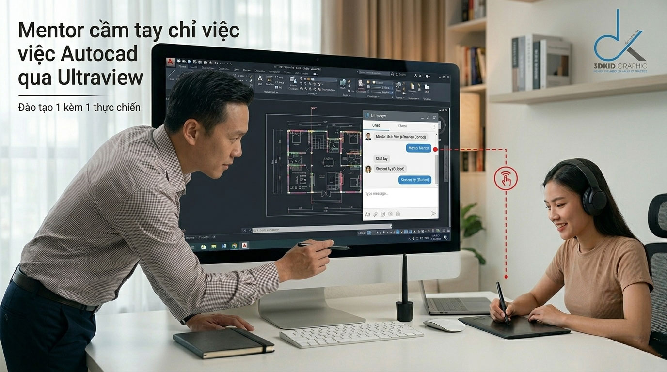 Lớp dạy kèm AutoCAD Online thực chiến 2026