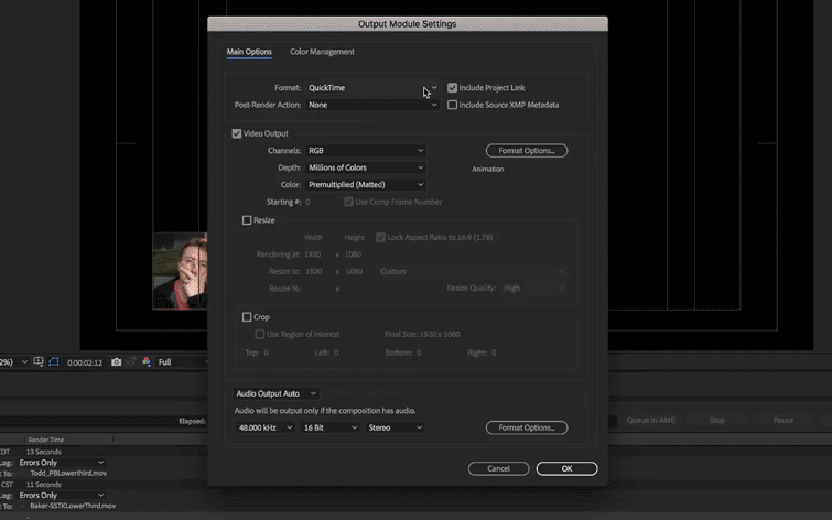 After Effects Output CÁCH XUẤT VIDEO, PROJECT TRONG AFTER EFFECT