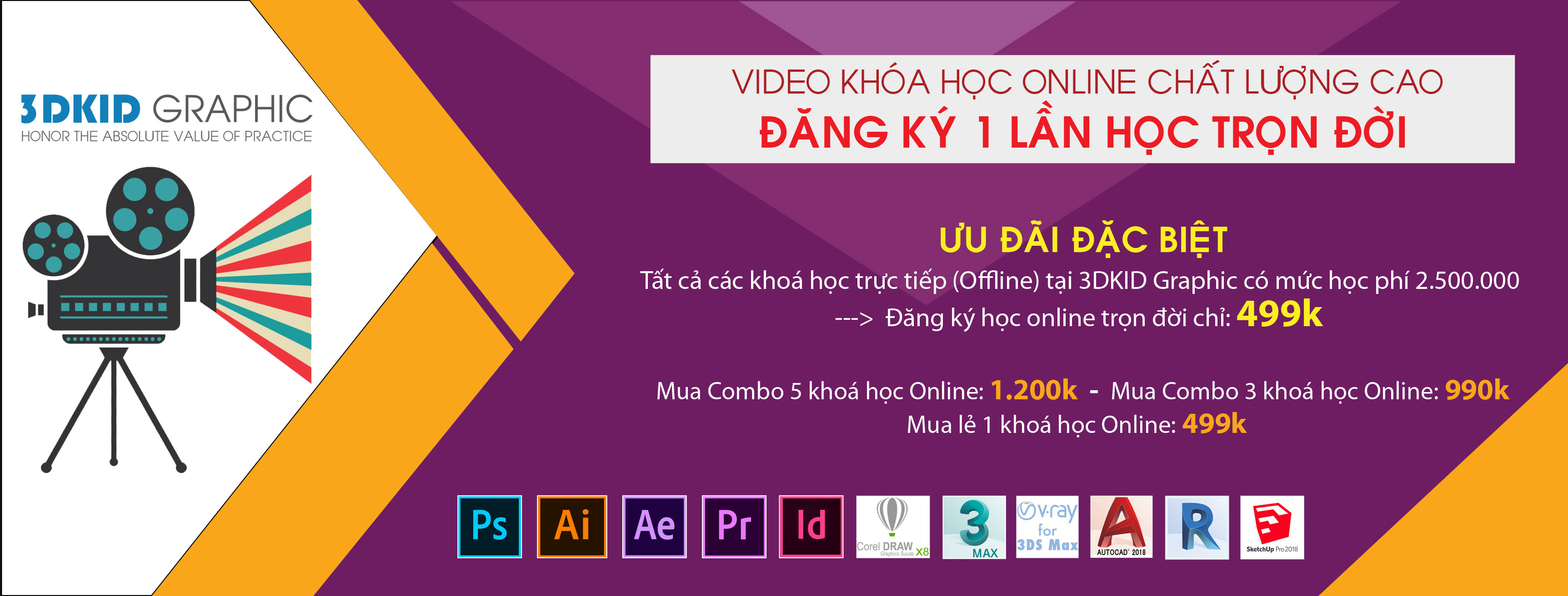 HỌC THIẾT KẾ ĐỒ HOẠ ONLINE CỰC RẺ CHỈ 499K