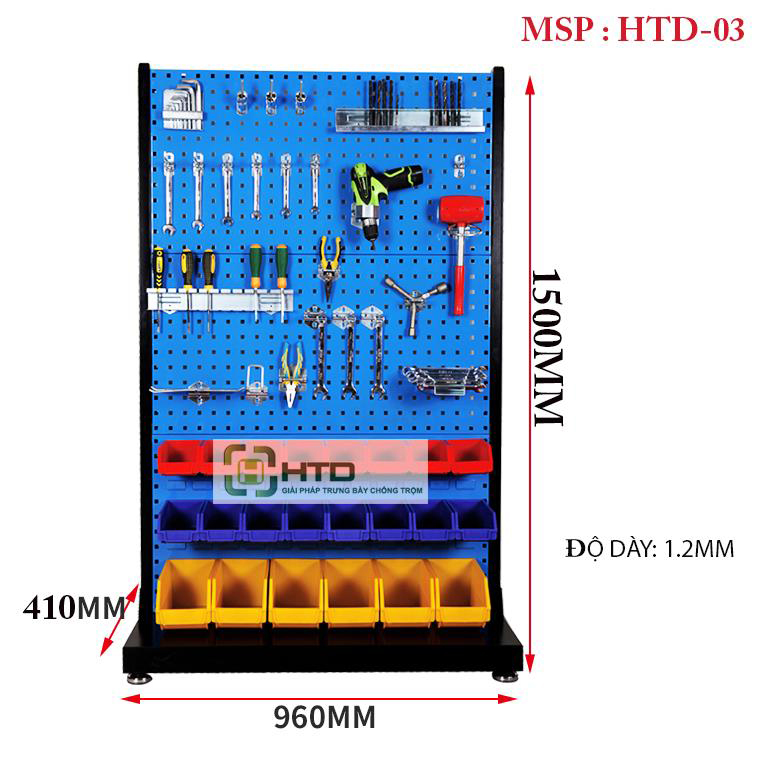 Kệ treo đồ nghề sửa chữa, dụng cụ cơ khí chuyên dụng HTD-03